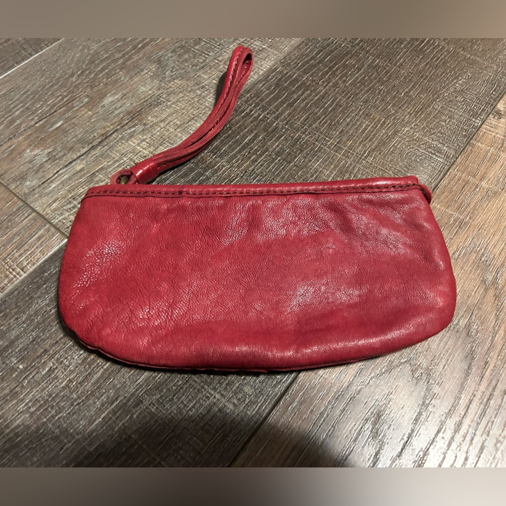 Lucky Brand red leather wristlet. Like new! - Picture 3 of 9